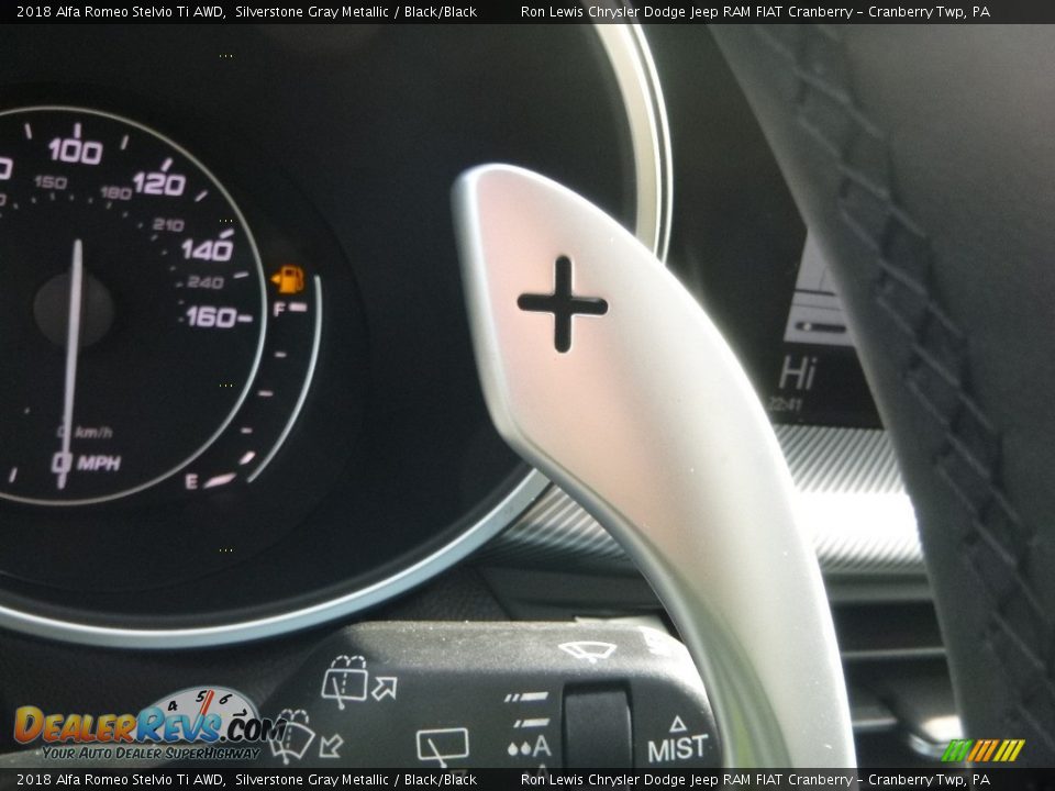 2018 Alfa Romeo Stelvio Ti AWD Silverstone Gray Metallic / Black/Black Photo #29