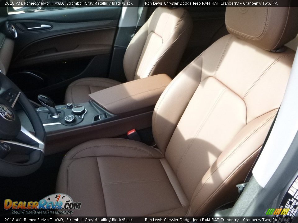 2018 Alfa Romeo Stelvio Ti AWD Stromboli Gray Metallic / Black/Black Photo #21
