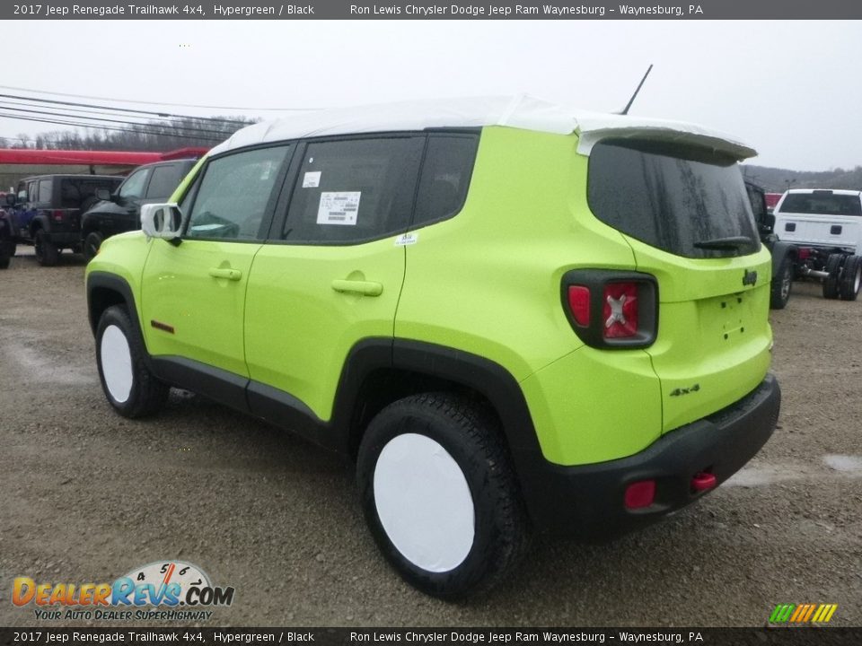 2017 Jeep Renegade Trailhawk 4x4 Hypergreen / Black Photo #3