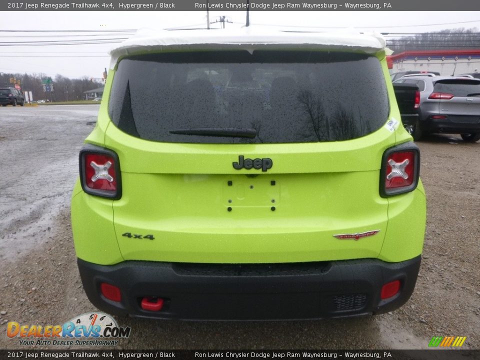 2017 Jeep Renegade Trailhawk 4x4 Hypergreen / Black Photo #4