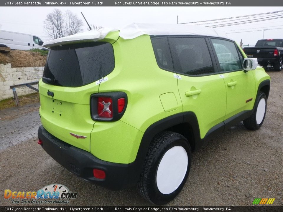 2017 Jeep Renegade Trailhawk 4x4 Hypergreen / Black Photo #5