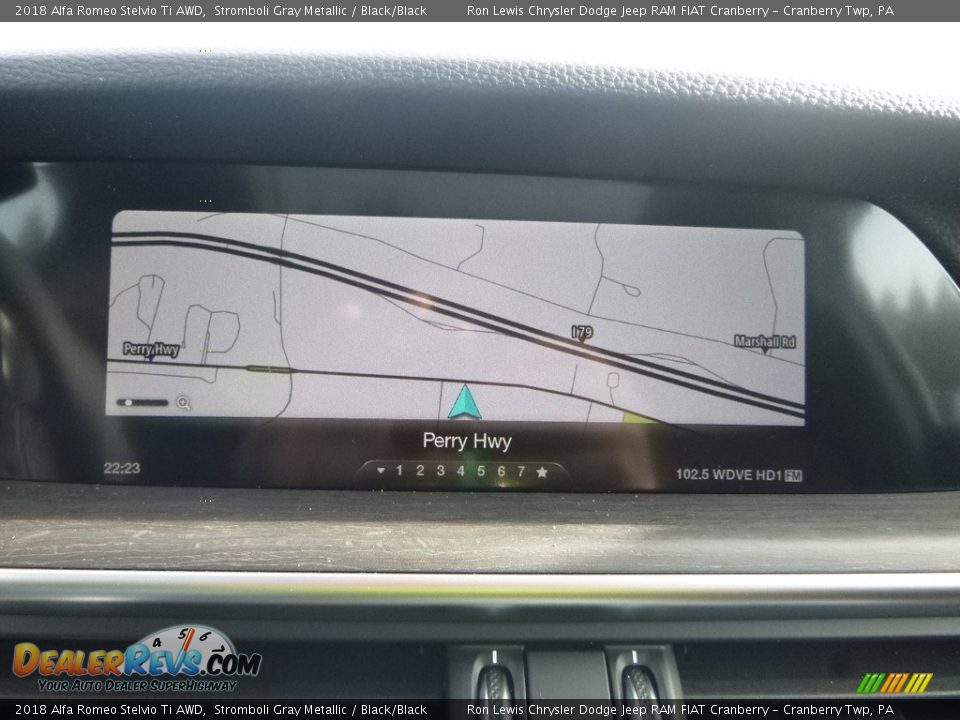 2018 Alfa Romeo Stelvio Ti AWD Stromboli Gray Metallic / Black/Black Photo #25