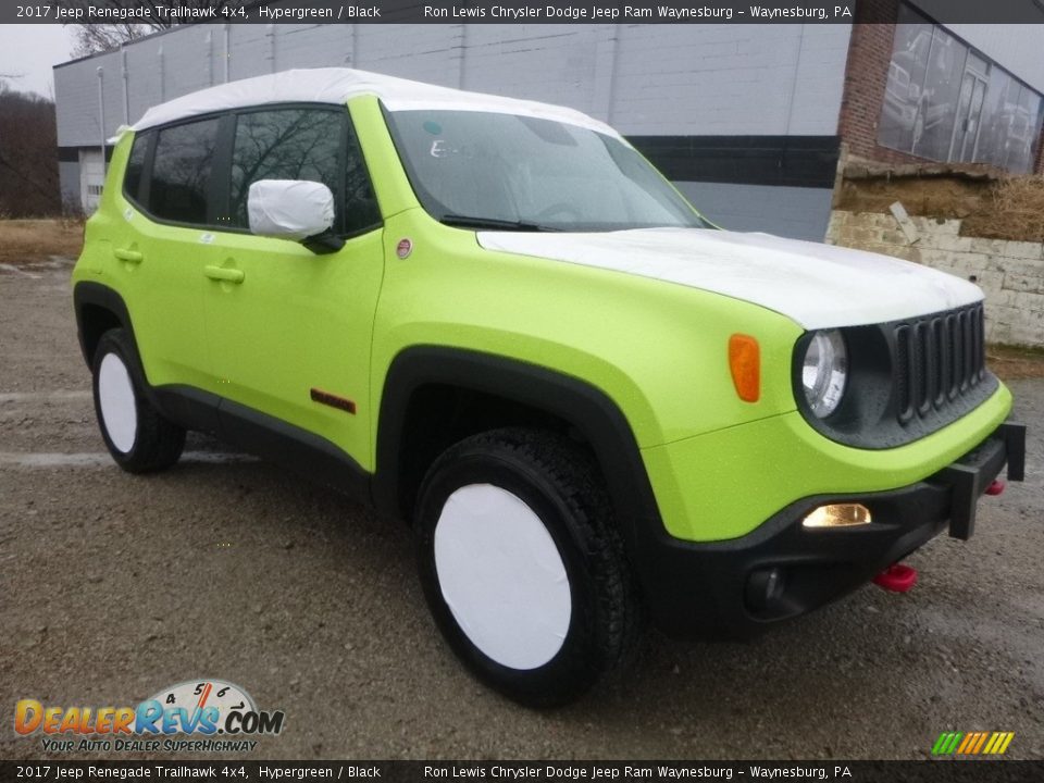 2017 Jeep Renegade Trailhawk 4x4 Hypergreen / Black Photo #7