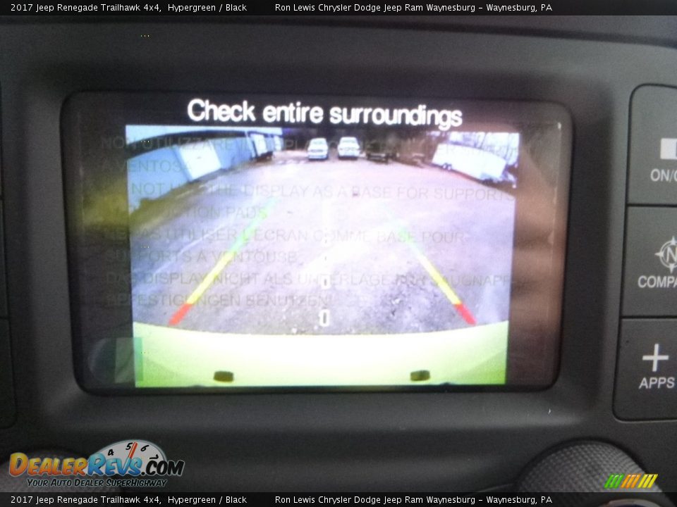 2017 Jeep Renegade Trailhawk 4x4 Hypergreen / Black Photo #17