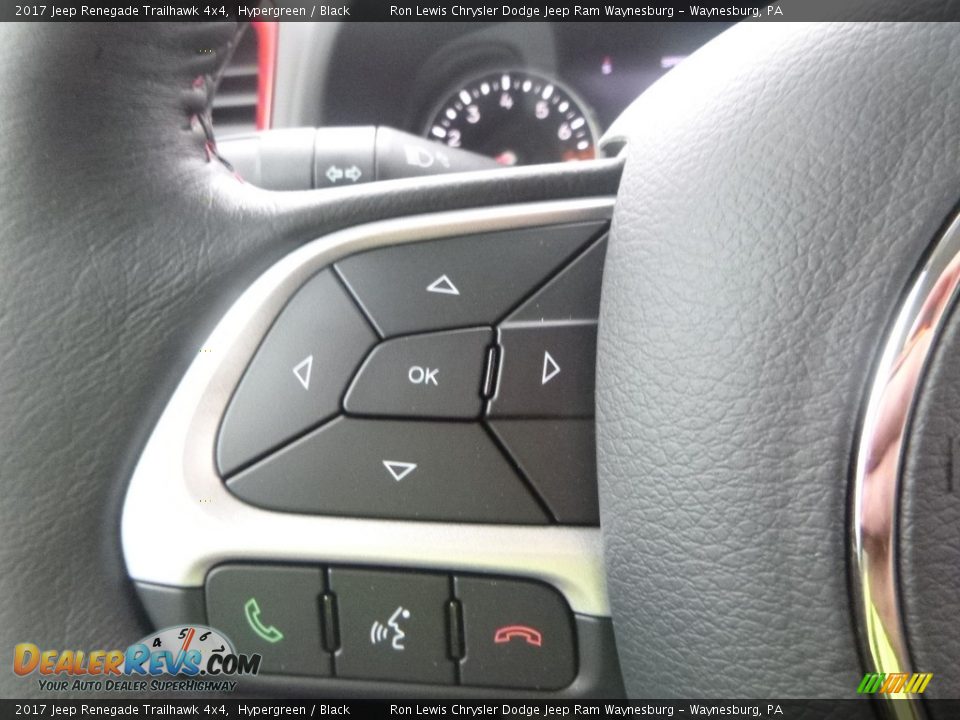 2017 Jeep Renegade Trailhawk 4x4 Hypergreen / Black Photo #20