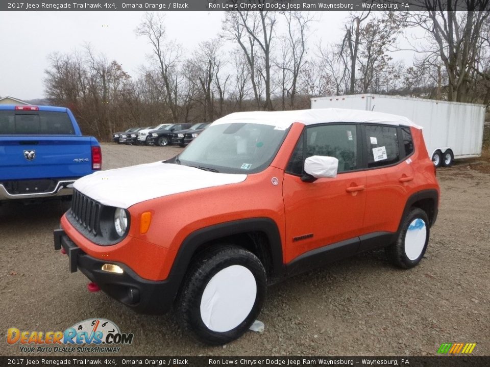 2017 Jeep Renegade Trailhawk 4x4 Omaha Orange / Black Photo #1