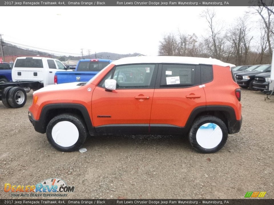 2017 Jeep Renegade Trailhawk 4x4 Omaha Orange / Black Photo #2