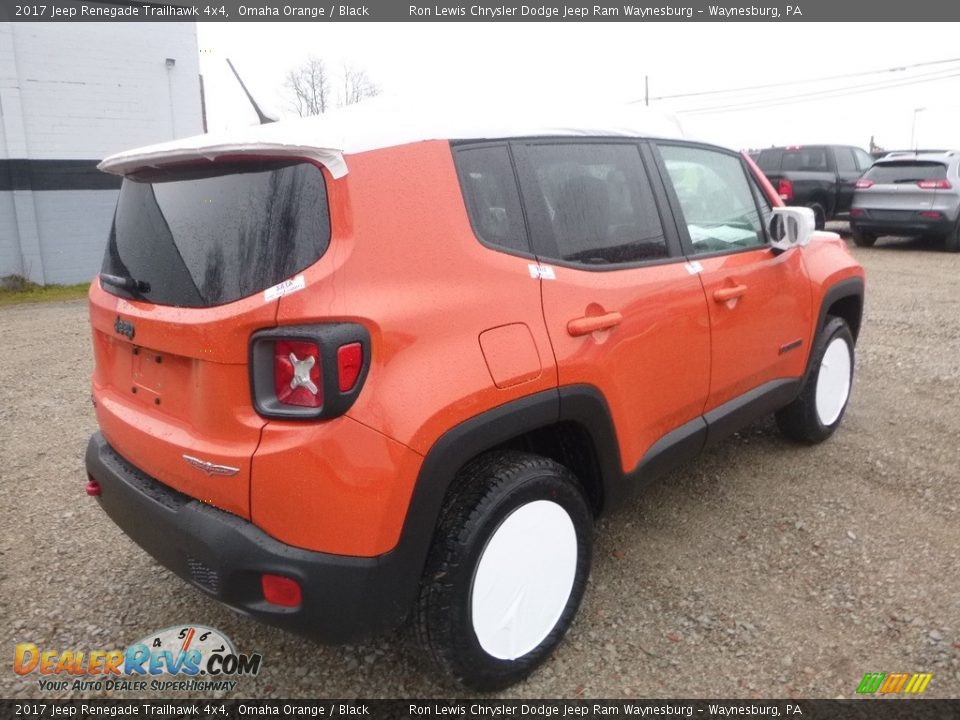 2017 Jeep Renegade Trailhawk 4x4 Omaha Orange / Black Photo #5