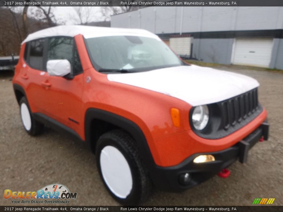 2017 Jeep Renegade Trailhawk 4x4 Omaha Orange / Black Photo #7