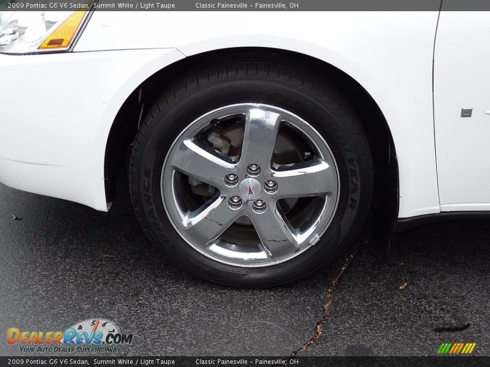 2009 Pontiac G6 V6 Sedan Summit White / Light Taupe Photo #5