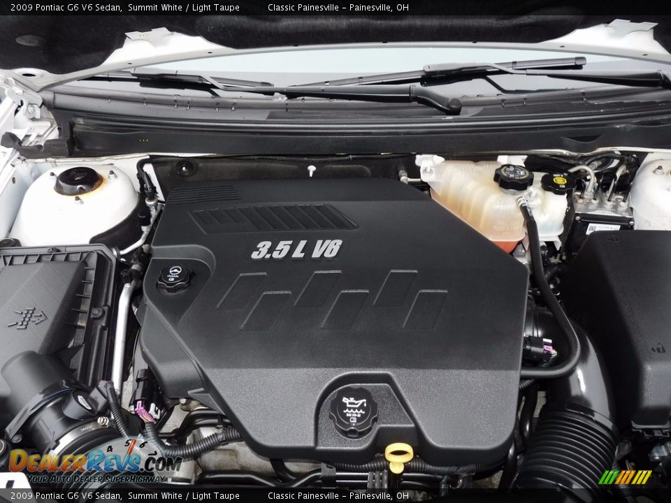 2009 Pontiac G6 V6 Sedan Summit White / Light Taupe Photo #6