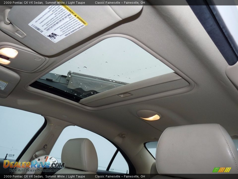 2009 Pontiac G6 V6 Sedan Summit White / Light Taupe Photo #7