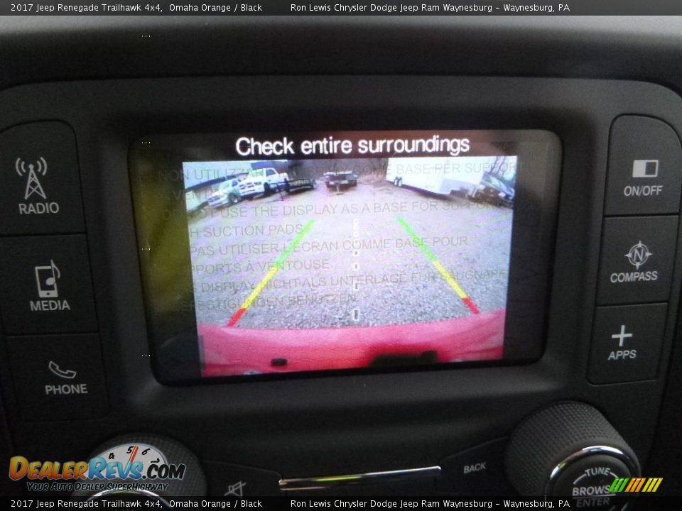 2017 Jeep Renegade Trailhawk 4x4 Omaha Orange / Black Photo #17