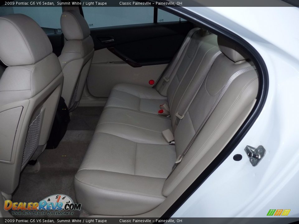 2009 Pontiac G6 V6 Sedan Summit White / Light Taupe Photo #9