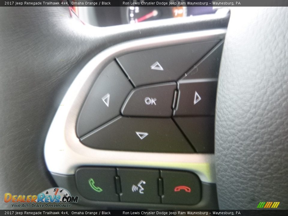 2017 Jeep Renegade Trailhawk 4x4 Omaha Orange / Black Photo #19