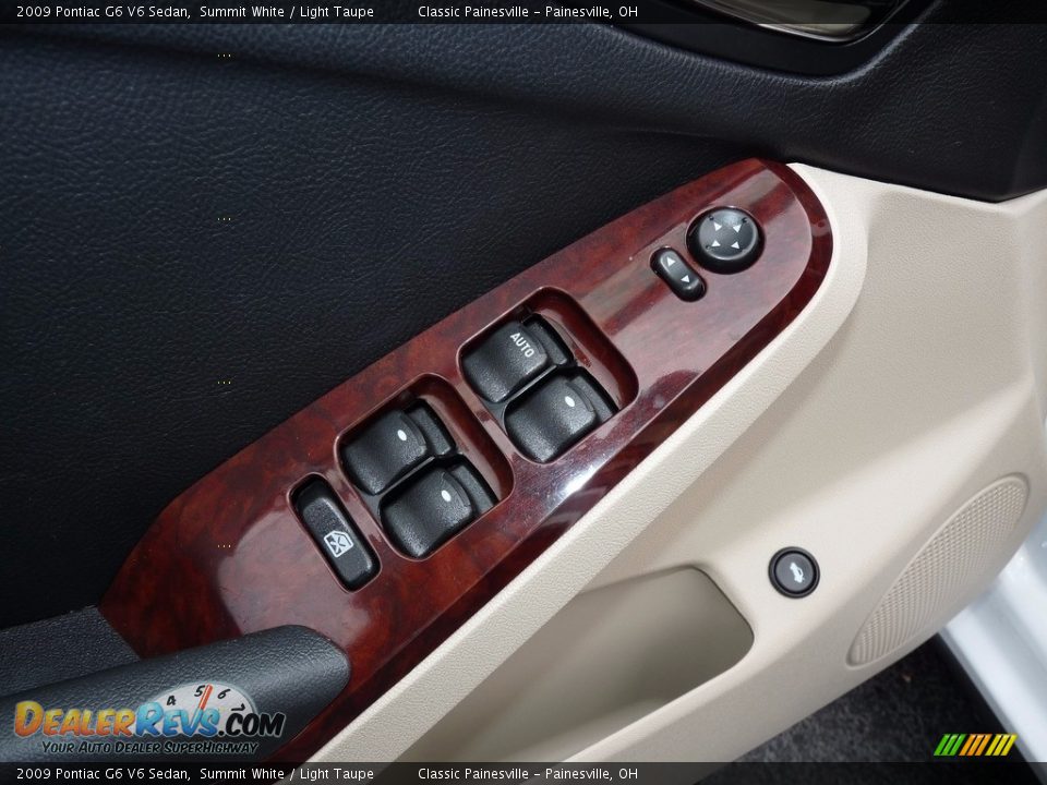 2009 Pontiac G6 V6 Sedan Summit White / Light Taupe Photo #11