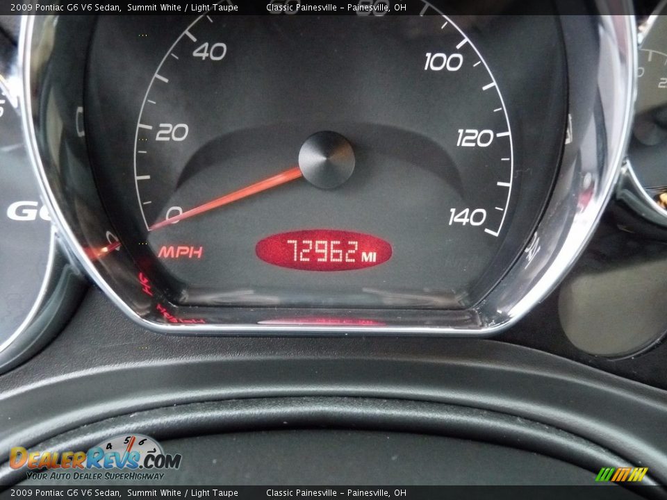 2009 Pontiac G6 V6 Sedan Summit White / Light Taupe Photo #14