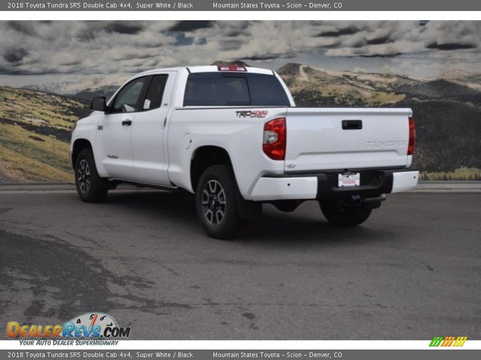 2018 Toyota Tundra SR5 Double Cab 4x4 Super White / Black Photo #3