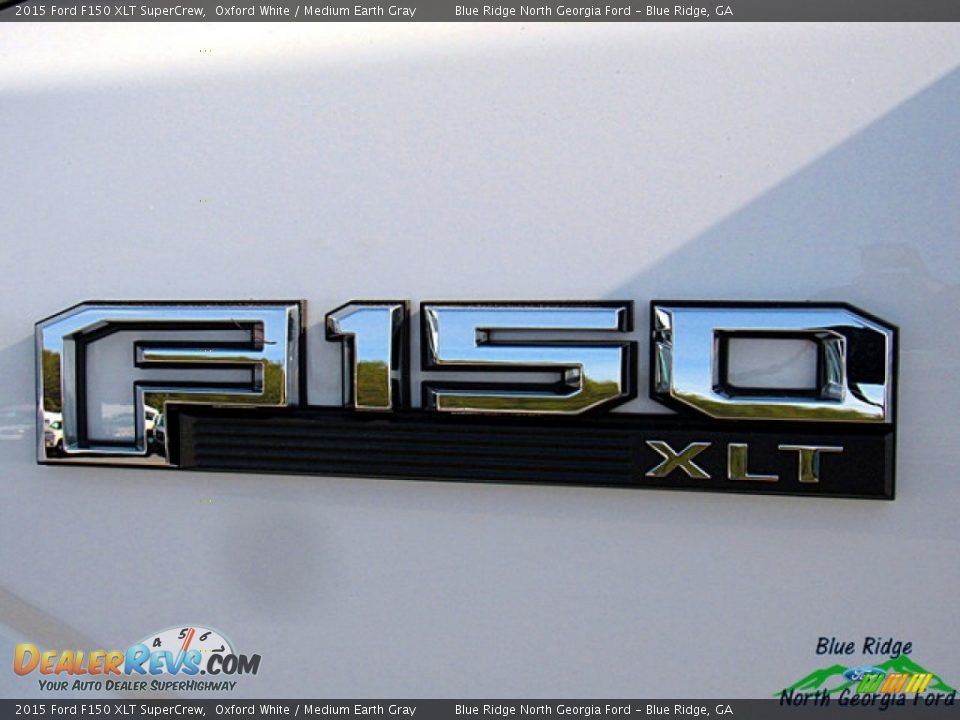 2015 Ford F150 XLT SuperCrew Oxford White / Medium Earth Gray Photo #34