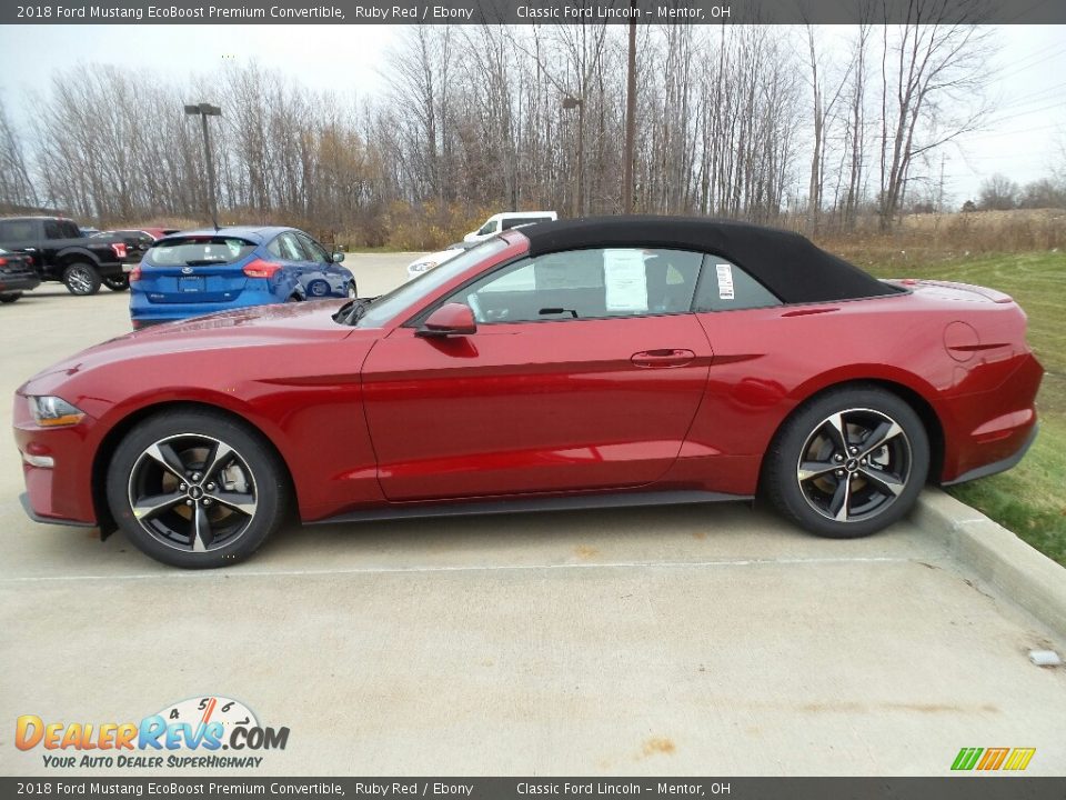 Ruby Red 2018 Ford Mustang EcoBoost Premium Convertible Photo #3
