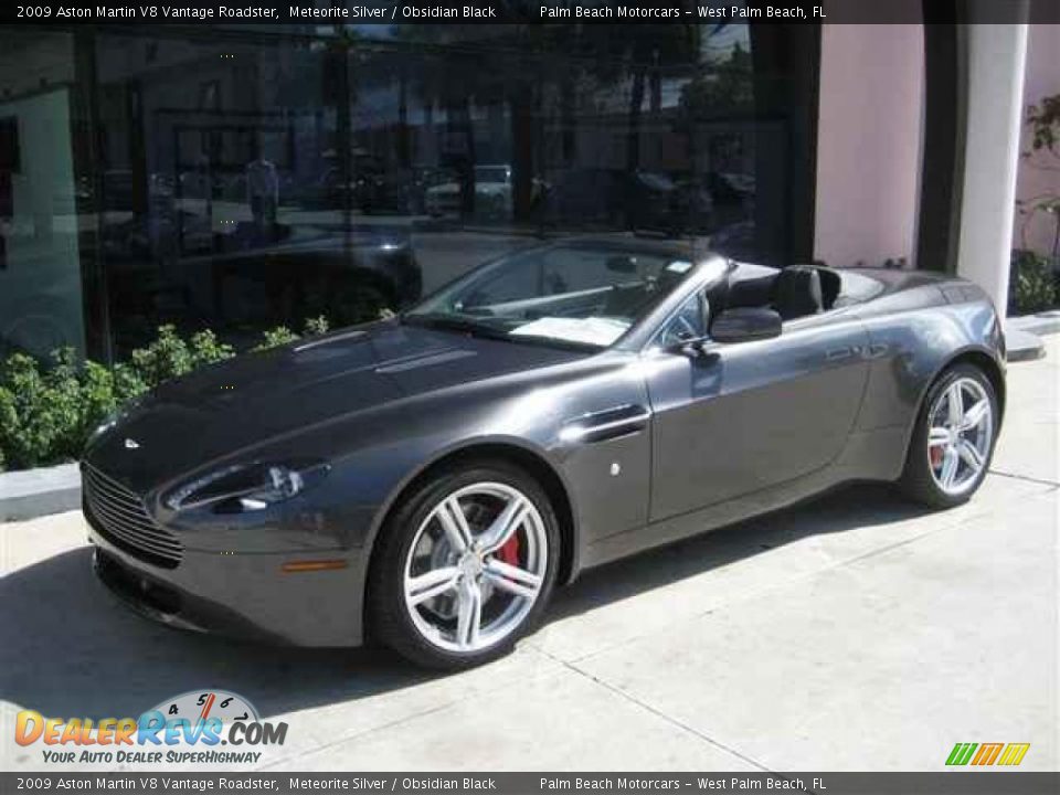 2009 Aston Martin V8 Vantage Roadster Meteorite Silver / Obsidian Black Photo #1