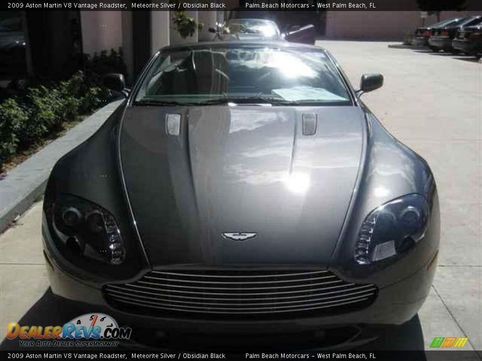 2009 Aston Martin V8 Vantage Roadster Meteorite Silver / Obsidian Black Photo #2