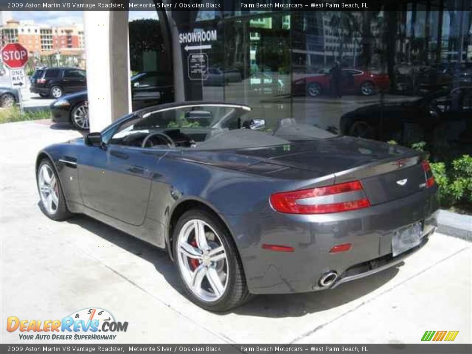 2009 Aston Martin V8 Vantage Roadster Meteorite Silver / Obsidian Black Photo #4