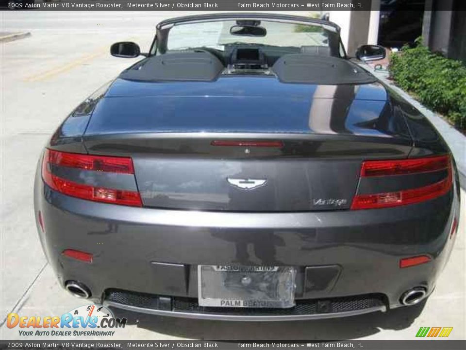 2009 Aston Martin V8 Vantage Roadster Meteorite Silver / Obsidian Black Photo #5