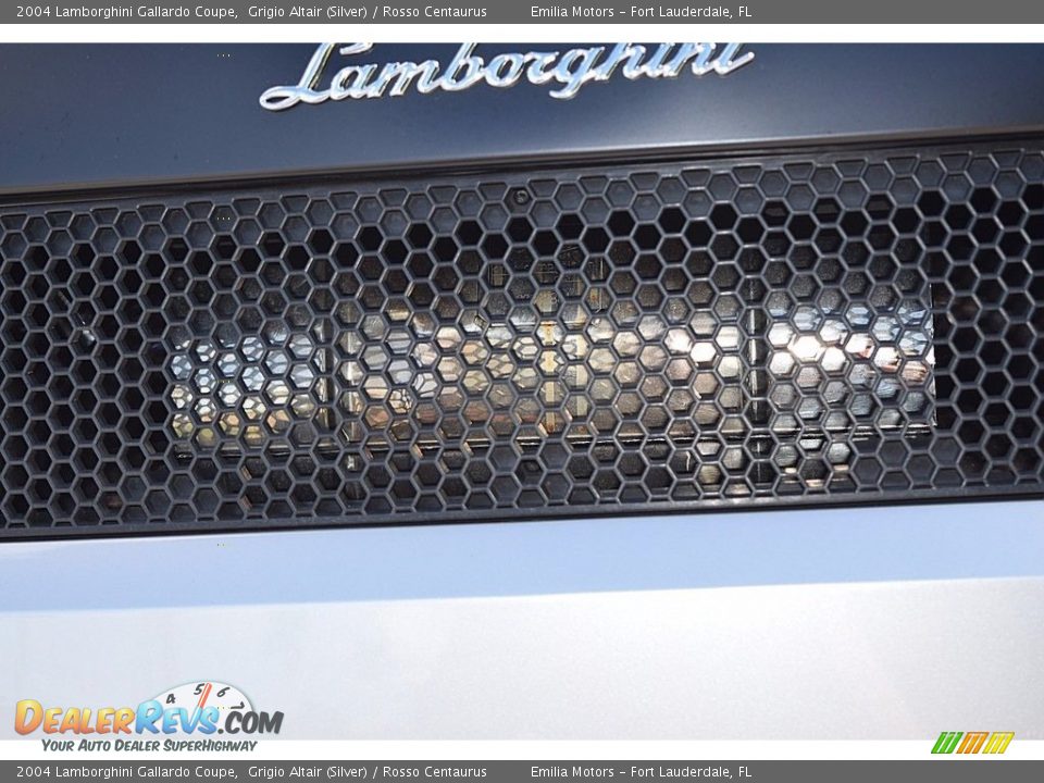 2004 Lamborghini Gallardo Coupe Grigio Altair (Silver) / Rosso Centaurus Photo #36