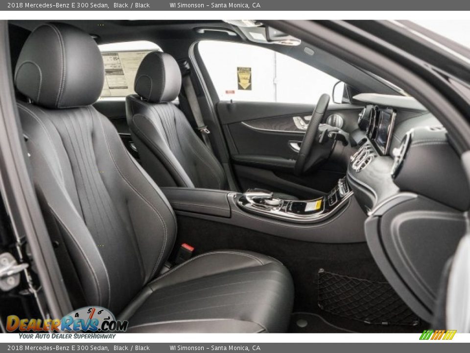 2018 Mercedes-Benz E 300 Sedan Black / Black Photo #2
