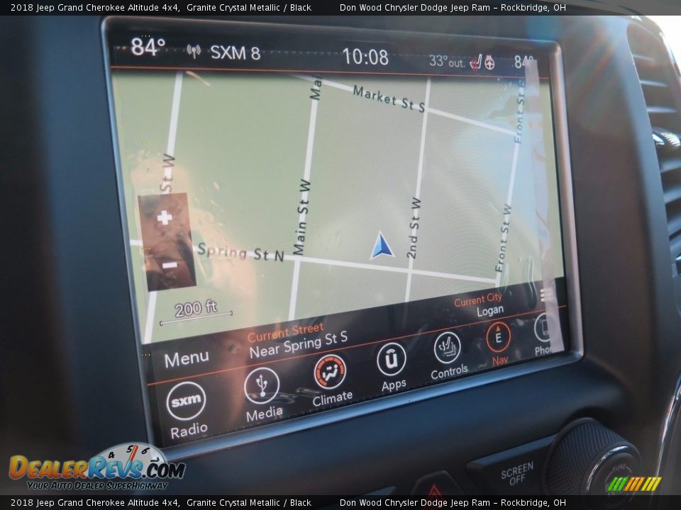 2018 Jeep Grand Cherokee Altitude 4x4 Granite Crystal Metallic / Black Photo #13