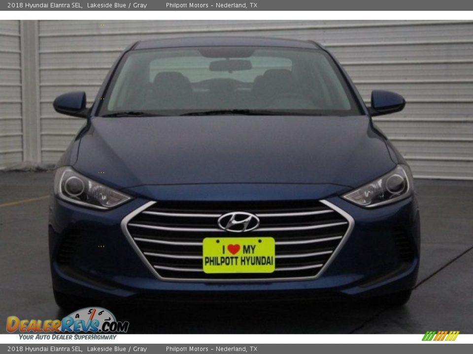 2018 Hyundai Elantra SEL Lakeside Blue / Gray Photo #2
