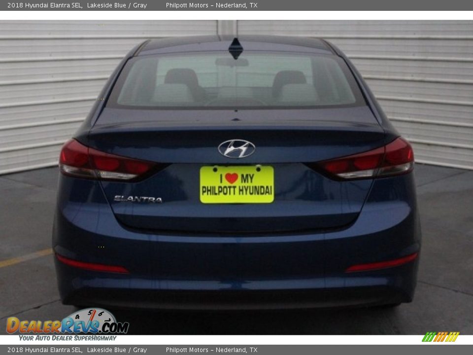 2018 Hyundai Elantra SEL Lakeside Blue / Gray Photo #7
