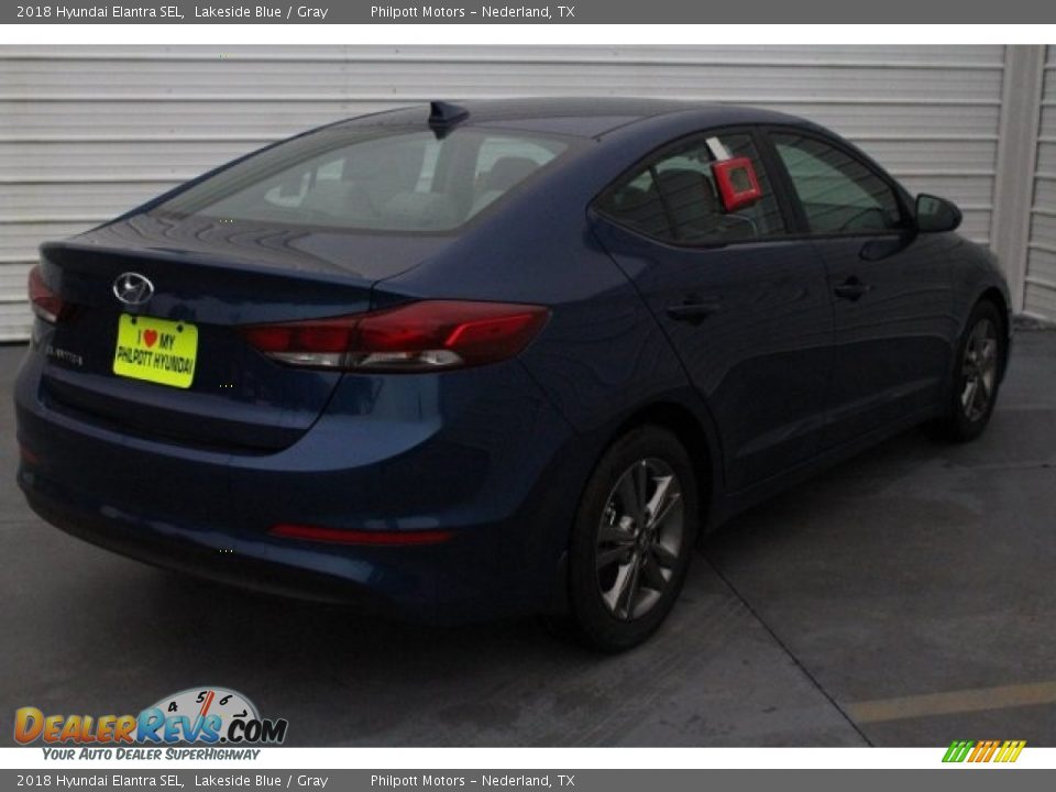 2018 Hyundai Elantra SEL Lakeside Blue / Gray Photo #8
