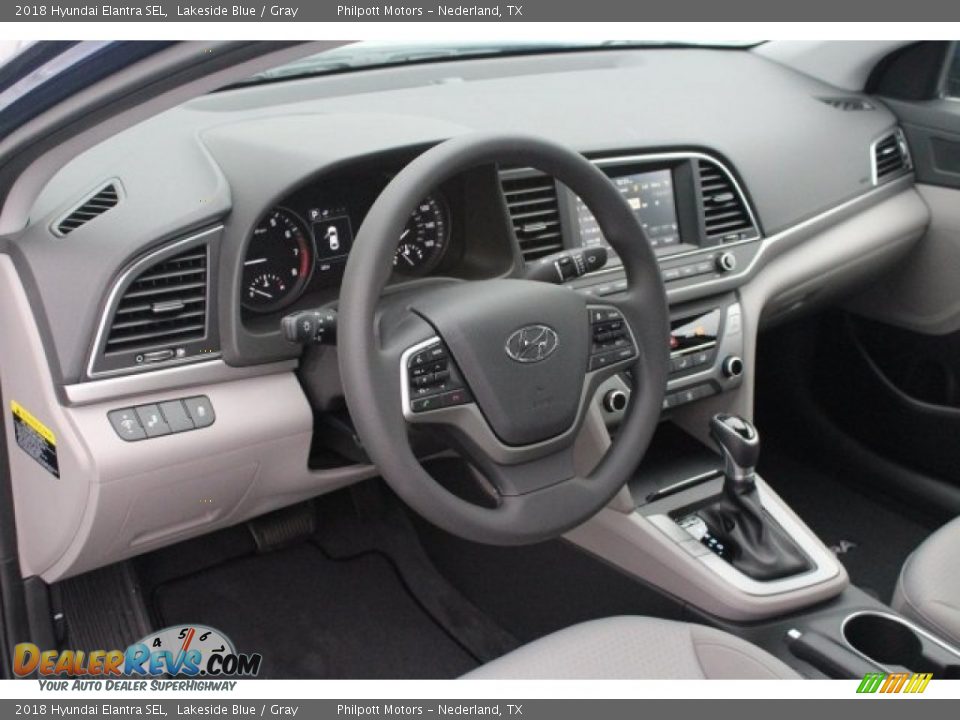 2018 Hyundai Elantra SEL Lakeside Blue / Gray Photo #10