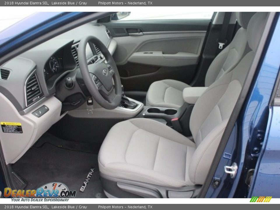 2018 Hyundai Elantra SEL Lakeside Blue / Gray Photo #11
