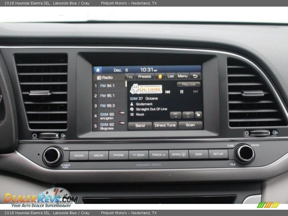 2018 Hyundai Elantra SEL Lakeside Blue / Gray Photo #13
