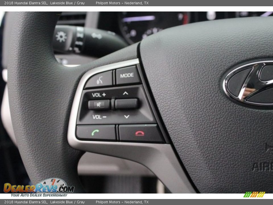 2018 Hyundai Elantra SEL Lakeside Blue / Gray Photo #16