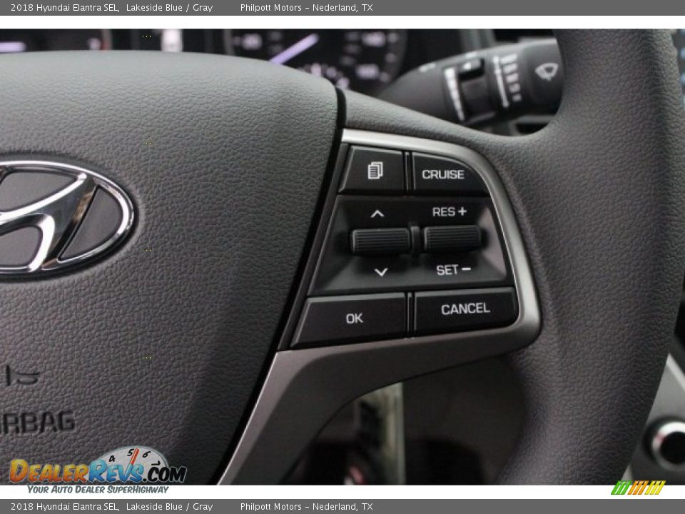 2018 Hyundai Elantra SEL Lakeside Blue / Gray Photo #17
