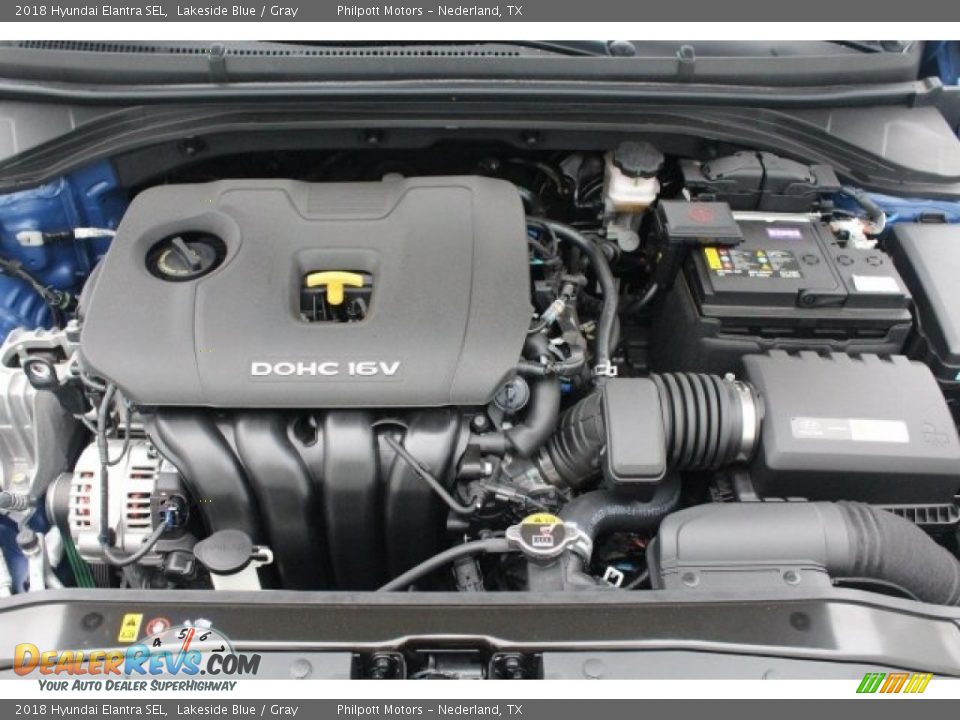 2018 Hyundai Elantra SEL Lakeside Blue / Gray Photo #25