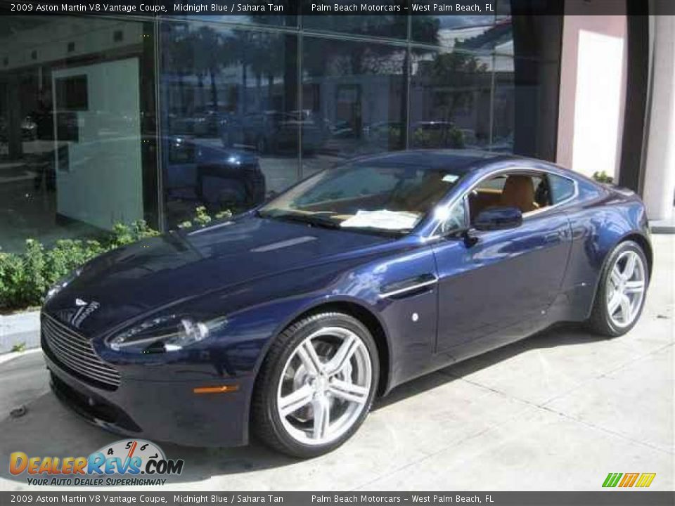2009 Aston Martin V8 Vantage Coupe Midnight Blue / Sahara Tan Photo #1