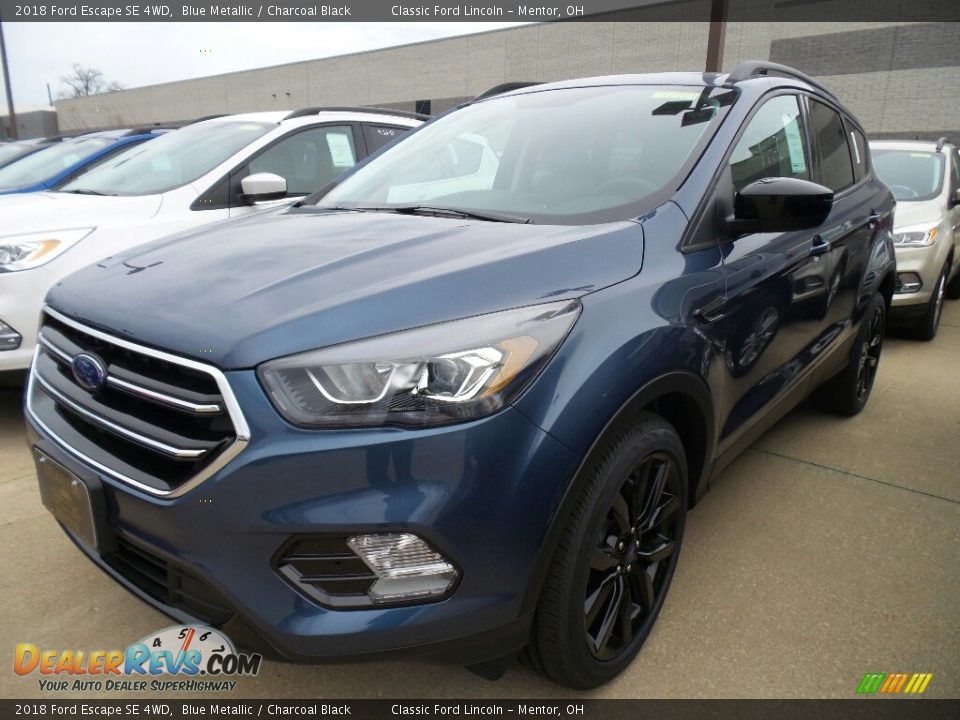 2018 Ford Escape SE 4WD Blue Metallic / Charcoal Black Photo #1