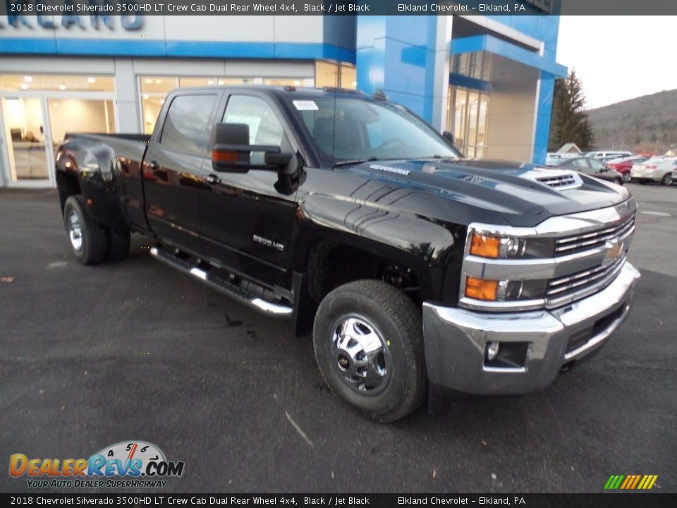 2018 Chevrolet Silverado 3500HD LT Crew Cab Dual Rear Wheel 4x4 Black / Jet Black Photo #1