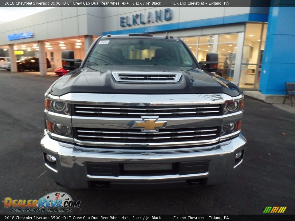 2018 Chevrolet Silverado 3500HD LT Crew Cab Dual Rear Wheel 4x4 Black / Jet Black Photo #2