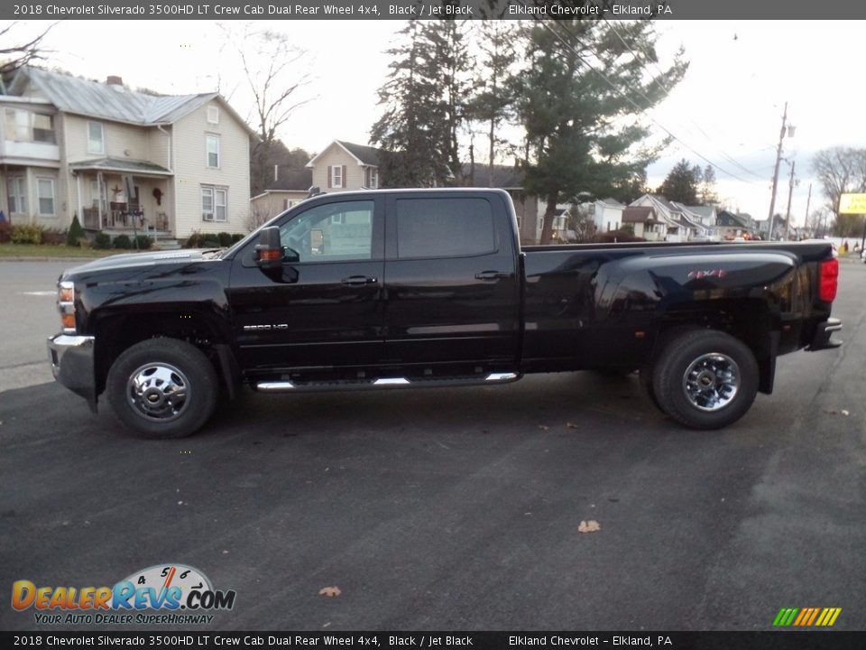 2018 Chevrolet Silverado 3500HD LT Crew Cab Dual Rear Wheel 4x4 Black / Jet Black Photo #4
