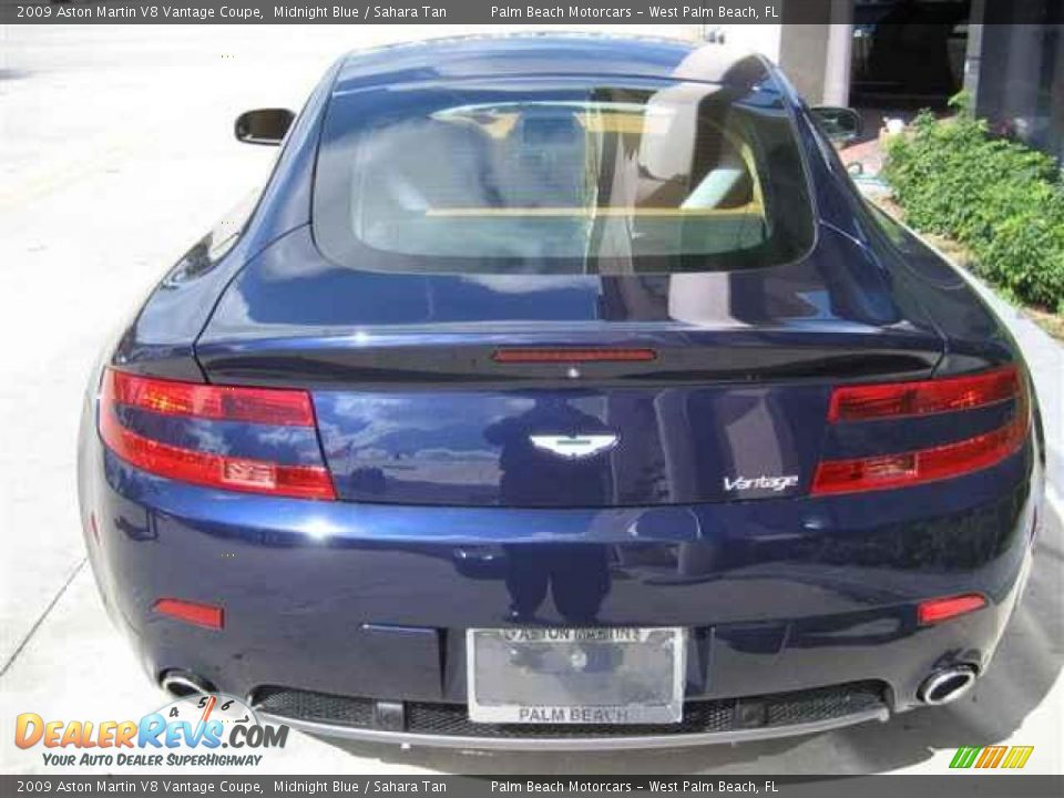 2009 Aston Martin V8 Vantage Coupe Midnight Blue / Sahara Tan Photo #5