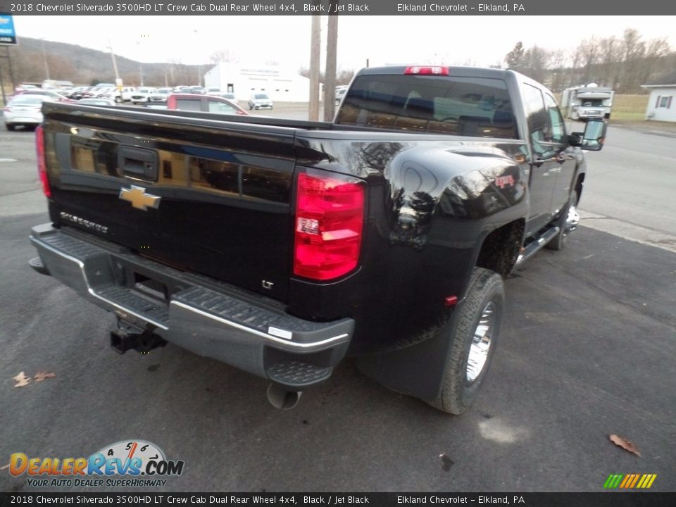 2018 Chevrolet Silverado 3500HD LT Crew Cab Dual Rear Wheel 4x4 Black / Jet Black Photo #7