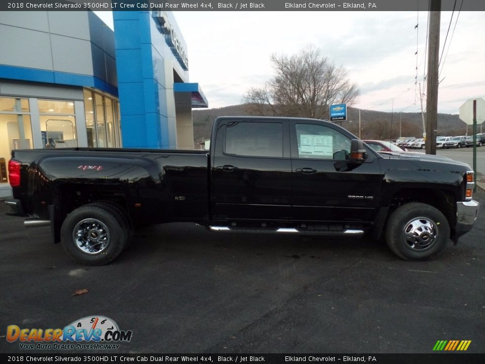 2018 Chevrolet Silverado 3500HD LT Crew Cab Dual Rear Wheel 4x4 Black / Jet Black Photo #8