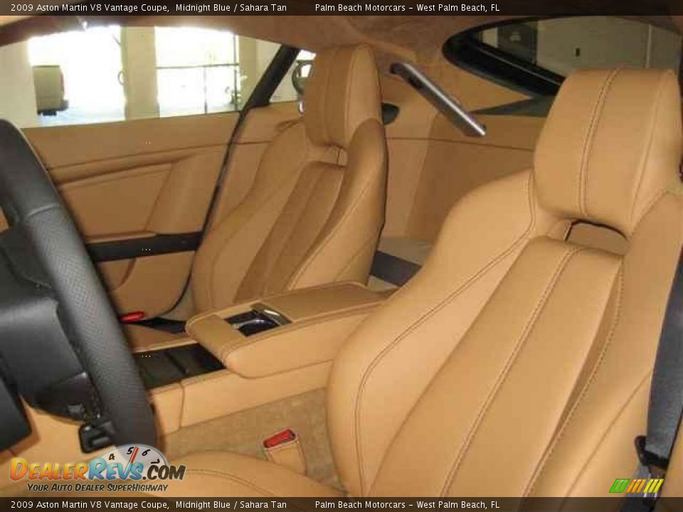 2009 Aston Martin V8 Vantage Coupe Midnight Blue / Sahara Tan Photo #8