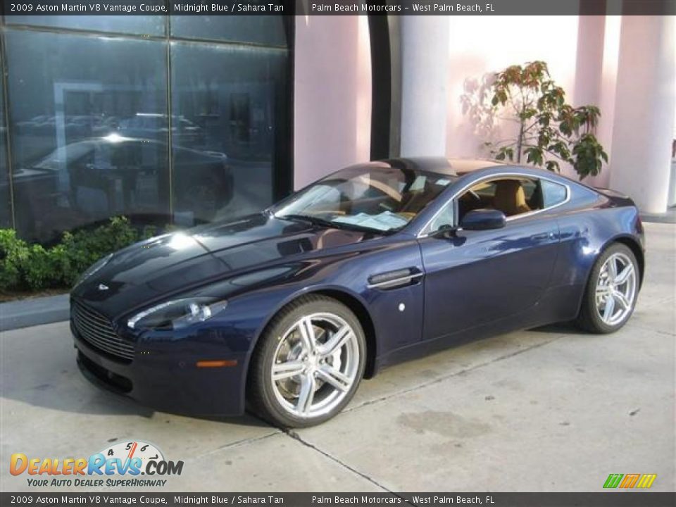 2009 Aston Martin V8 Vantage Coupe Midnight Blue / Sahara Tan Photo #1